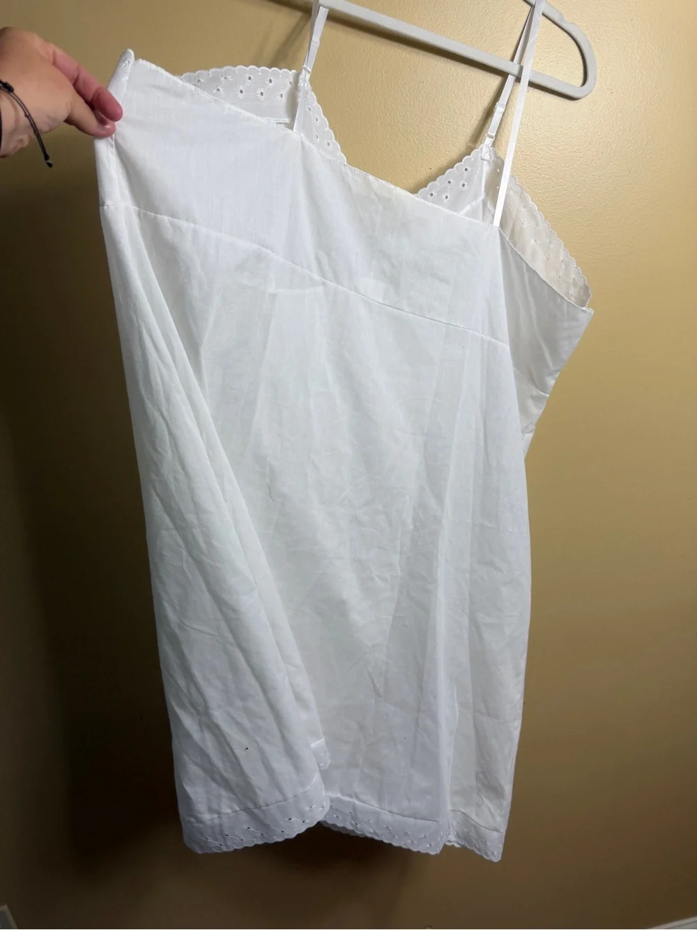 Vintage cotton blend slip. 50. 22–24. 3X. White - Picture 8 of 8